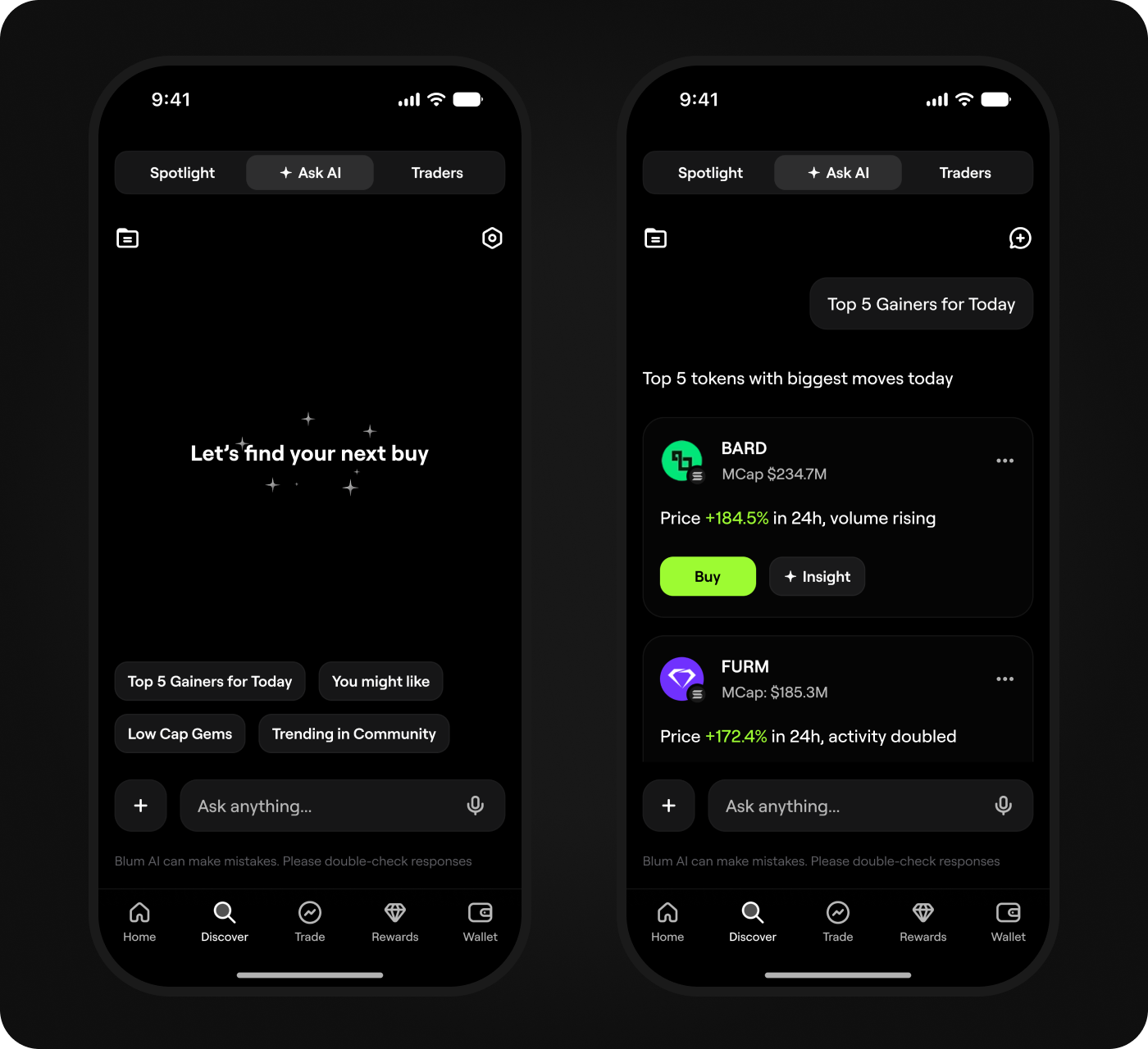 Ask AI feature
